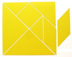 Магнитная головоломка "Танграм" (жёлтый) - fgospostavki.ru - Махачкала