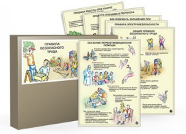 Комплект таблиц "Правила безопасного труда" - fgospostavki.ru - Махачкала