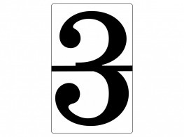 Набор магнитных карточек "Произвольный размер "3" (3 штуки) - fgospostavki.ru - Махачкала