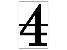 Набор магнитных карточек "Произвольный размер "4" (6 штук) - fgospostavki.ru - Махачкала