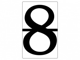 Набор магнитных карточек "Произвольный размер "8" (3 штуки) - fgospostavki.ru - Махачкала