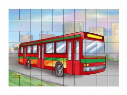 Магнитный пазл "Автобус" - fgospostavki.ru - Махачкала