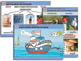 Комплект таблиц "Русский язык. Имя существительное" (12 таблиц, формат А1, ламинированные) - fgospostavki.ru - Махачкала