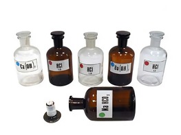 Набор склянок для растворов 250 миллилитров (с притертой пробкой) - fgospostavki.ru - Махачкала