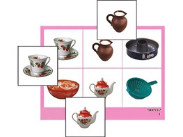 Логопедическое лото "Посуда" (4 планшета, 24 карточки, цветное, ламинированное) - fgospostavki.ru - Махачкала