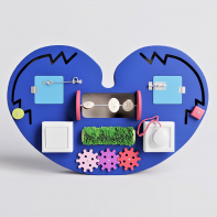 Бизиборд «Большое синее сердце» - fgospostavki.ru - Махачкала