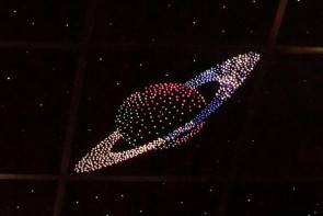 Потолок "Звездное небо с анимационным фибероптическим эффектом сатурн" - fgospostavki.ru - Махачкала