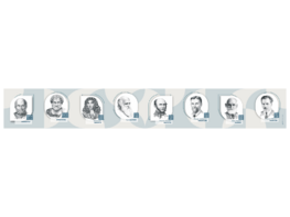 Стенд-лента "Выдающиеся ученые-биологи" - fgospostavki.ru - Махачкала