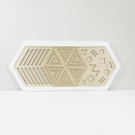 Декоративная тактильная панель - «Рельефные многоугольные формы» - fgospostavki.ru - Махачкала