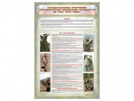 Стенд "Государственная программа "Патриотическое воспитание граждан РФ на 2016-2020 годы." - fgospostavki.ru - Махачкала