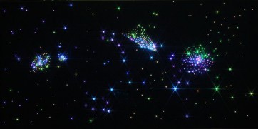 Настенный фиброоптический ковер "Млечный путь" 200х100, 450 точек - fgospostavki.ru - Махачкала