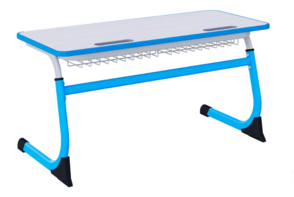 Парта SMARTY двухместная регулируемая по высоте с антивандальной кромкой - fgospostavki.ru - Махачкала