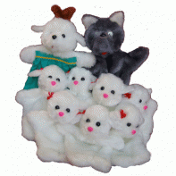 Набор перчаточных кукол "Волк и семеро козлят" - fgospostavki.ru - Махачкала