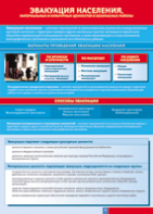 Таблица "Эвакуация населения" (100х140 сантиметров, винил) - fgospostavki.ru - Махачкала