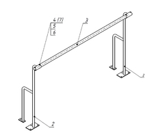 Станок хореографический напольный (1,5 метра, однорядный) - fgospostavki.ru - Махачкала