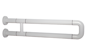 Поручень неоткидной двухопорный с антибактериальным покрытием (белый) - fgospostavki.ru - Махачкала
