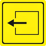 Тактильный знак (выход из помещения) 100х100 - fgospostavki.ru - Махачкала