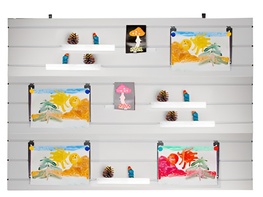 Стенд экспозиционный навесной для детских работ - fgospostavki.ru - Махачкала