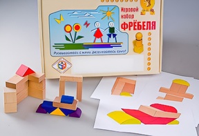 Игровой набор Фребеля "Конструктор деревянный без соединений-2" (Серия "Эксперимент") - fgospostavki.ru - Махачкала