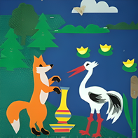 Пособие для слабовидящих детей - Театр-сказка "Лиса и журавль" - fgospostavki.ru - Махачкала