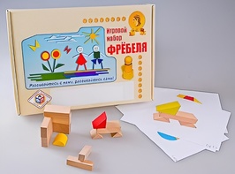 Игровой набор Фребеля "Конструктор деревянный без соединений-1" (Серия "Эксперимент") - fgospostavki.ru - Махачкала