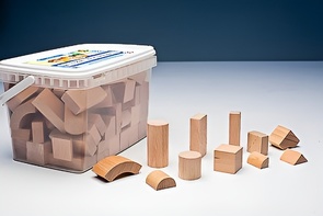 Игровой набор Фребеля "Конструктор" (111 элементов, бук, серия "Красота вокруг нас") - fgospostavki.ru - Махачкала