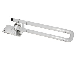 Поручень откидной с антибактериальным покрытием (белый) - fgospostavki.ru - Махачкала