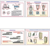 Плакаты ПРОФТЕХ "Виды резьбы" (5 пл, винил, 70х100) - fgospostavki.ru - Махачкала