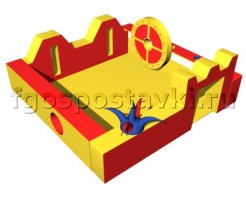 Игровой бассейн "Замок" с аппликациями и дополнительными игровыми элементами - fgospostavki.ru - Махачкала