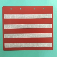 Красный лист-вкладыш в папку ПЕКС БОЛЬШАЯ  для карточек 4*4 см - fgospostavki.ru - Махачкала