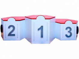 Электрифицированный интерактивный наградной пьедестал "Первый, второй, третий" - fgospostavki.ru - Махачкала