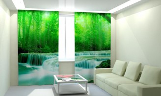 Комплект светонепроницаемых штор "Быстрая река" - fgospostavki.ru - Махачкала