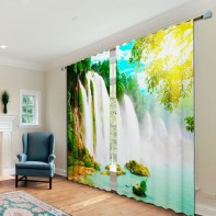 Комплект светонепроницаемых штор "Водопад" - fgospostavki.ru - Махачкала