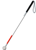 Трость телескопическая композитная с вращающимся шарообразным наконечником короткая на крючке - fgospostavki.ru - Махачкала