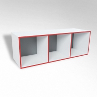 Открытая настенная полка-3-х секционная ТР3 ЛДСП  - fgospostavki.ru - Махачкала