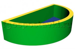 Сухой бассейн полукруглый (без рисунка) - fgospostavki.ru - Махачкала