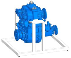 Учебное оборудование «Раздаточная коробка с коробкой отбора мощности в разрезе грузового автомобиля КамАЗ» - fgospostavki.ru - Махачкала