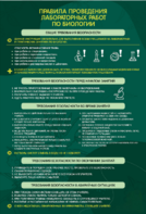 Стенд "Правила выполнения лабораторных работ по биологии" Вариант 1 - fgospostavki.ru - Махачкала