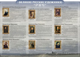 Стенд "Великие русские художники" - fgospostavki.ru - Махачкала