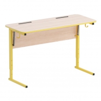 Стол ученический двухместный с наклоном столешницы (0-24°) на прямоугольной трубе - fgospostavki.ru - Махачкала