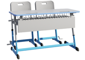 Парта NOMAD V двухместная регулируемая по высоте с антивандальной кромкой - fgospostavki.ru - Махачкала