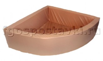 Сухой бассейн угловой полукруглый (без рисунка) - fgospostavki.ru - Махачкала