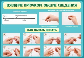 Стенд "Вязание крючком № 2" - fgospostavki.ru - Махачкала