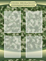 Стенд "Основы безопасности жизнедеятельности" Вариант 1 - fgospostavki.ru - Махачкала