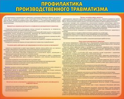 Стенд "Профилактика производственного травматизма" - fgospostavki.ru - Махачкала