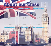 Стенд "About our class" - fgospostavki.ru - Махачкала