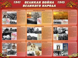 Стенд "Великая война Великого народа" Вариант 1 (9 блоков) - fgospostavki.ru - Махачкала
