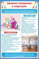 Стенд "Правила поведения в спортзале №1" - fgospostavki.ru - Махачкала