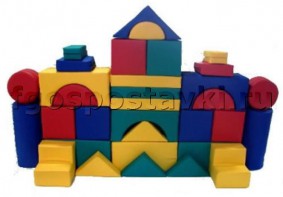 Мягкий модуль-конструктор "Замок" (33 элемента) - fgospostavki.ru - Махачкала