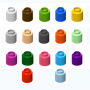 Элемент конструктора одиночный одноцветный Color Blocks 100 штук - fgospostavki.ru - Махачкала